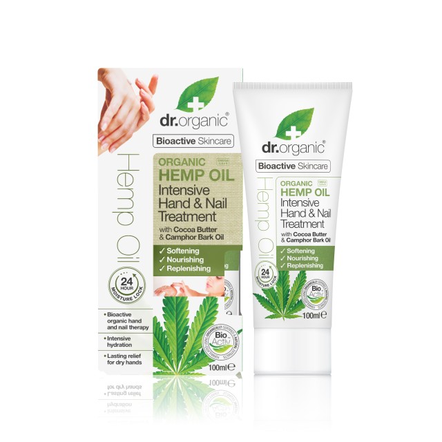 DR.ORGANIC HEMP OIL HAND & NAIL TREATMENT 100ML