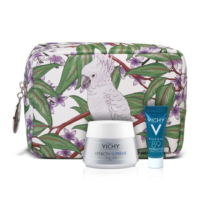 Vichy Set Liftactiv Supreme για Ξηρές Επιδερμίδες 50ml + Δώρο Mineral 89 Probiotic 5ml + Πρακτικο Νεσεσέρ by Marina Raphael 1τμχ