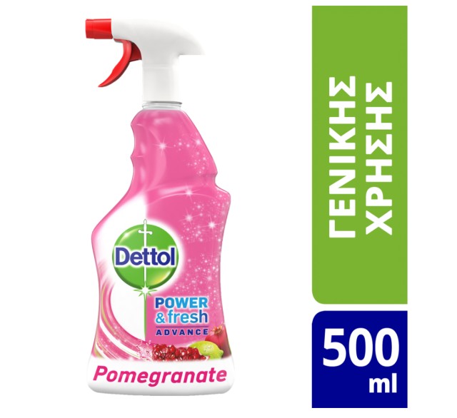 Dettol Power & Fresh Advance Αντιβακτηριδιακό Pomegranate & Lime 500ml