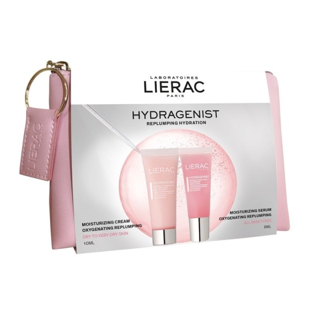 LIERAC Set Hydragenist Moisturizing Cream Ξηρές - Πολύ Ξηρές Επιδερμίδες 10ml + Hydragenist Moisturizing Serum 8ml