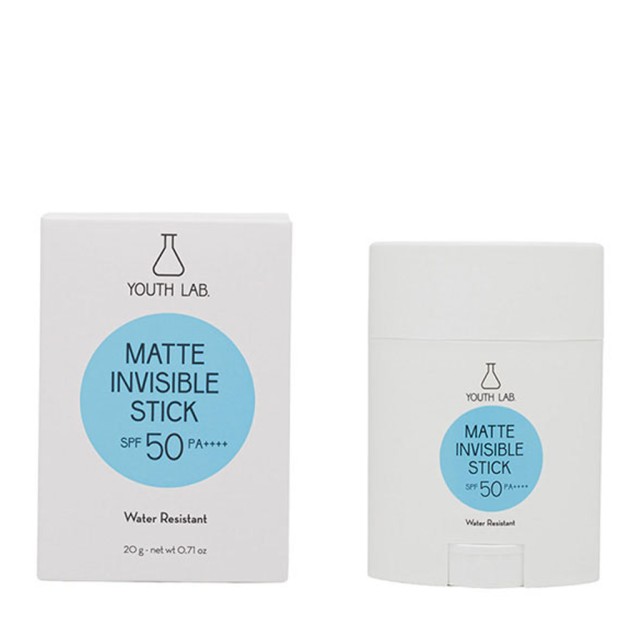 Youth Lab Matte Invisible Stick Αδιάβροχο Διάφανο Αντηλιακό σε Stick με SPF 50 20g