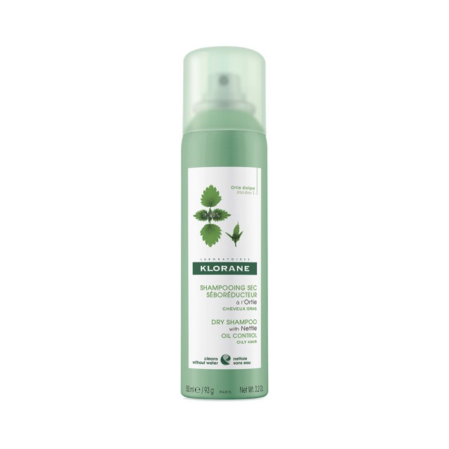 Klorane Shampooing Sec a L' Ortie Dry Shampoo with Nettle Oily Control Ξηρό Σαμπουάν με Τσουκνίδα για Λιπαρά Μαλλιά 150ml