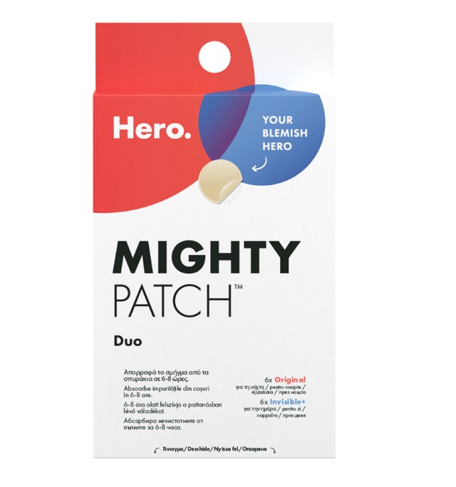 Hero Mighty Patch Duo Anti-Pimple Επιθέματα για Σπυράκια 12τμχ