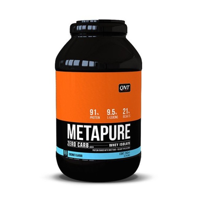 QNT Metapure Zero Carb Whey Isolate Protein Powder Coconut 2kg