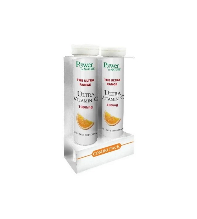 Power Health Set The Ultra Range Ultra Vitamin C 1000mg με Γεύση Πορτοκάλι 20 αναβράζοντα δισκία + Ultra Vitamin C 500mg με Γεύση Πορτοκάλι 20 αναβράζοντα δισκία