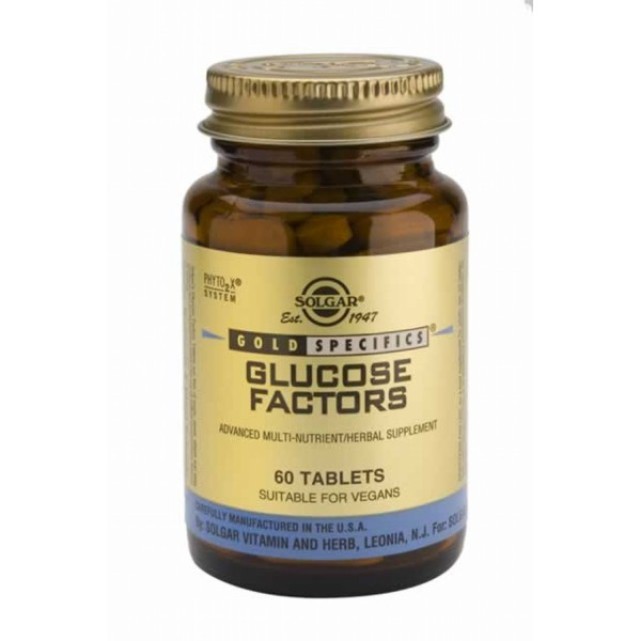 SOLGAR GLUCOSE FACTORS 60TAB