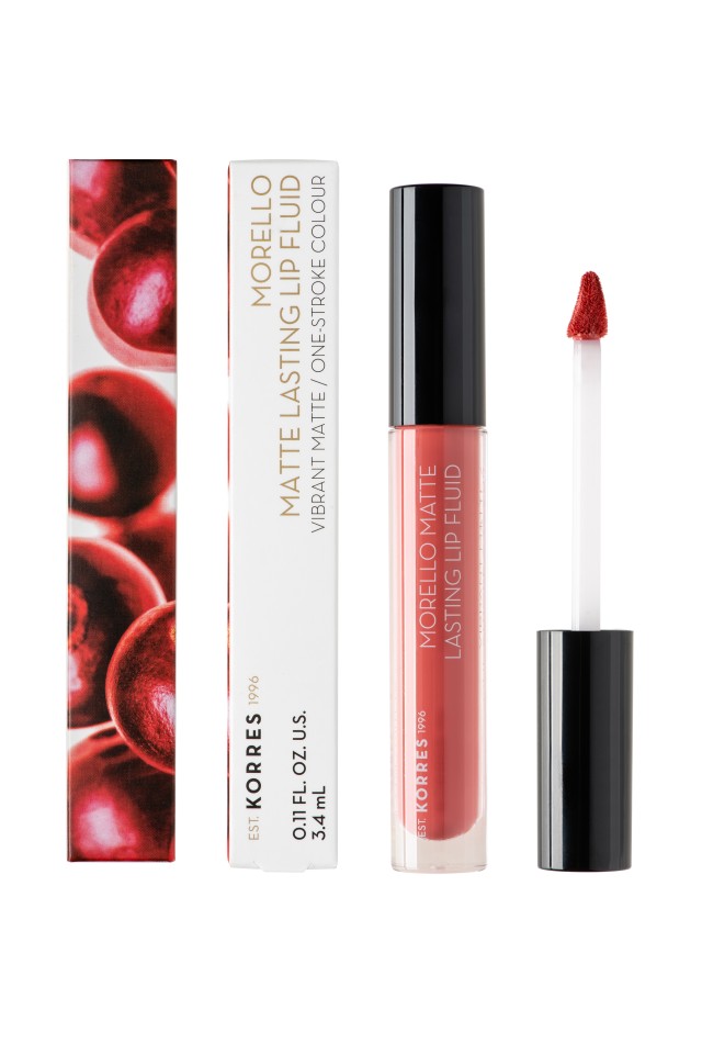 Korres Morello Matte Lasting Lip Fluid 41 Pink Lemonade 3,4ml