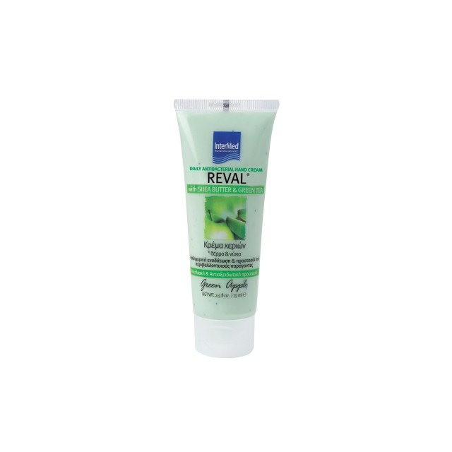 Intermed Reval Daily Hand Cream Green Apple 75ml - Καθημερινή Αντιβακτηριδιακή Κρέμα Χεριών