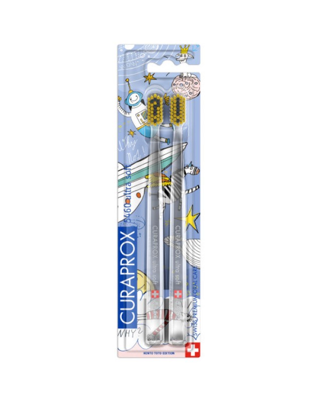Curaprox CS 5460 Duo Hento Toto Edition Ultra Soft Οδοντόβουρτσα 2τμχ