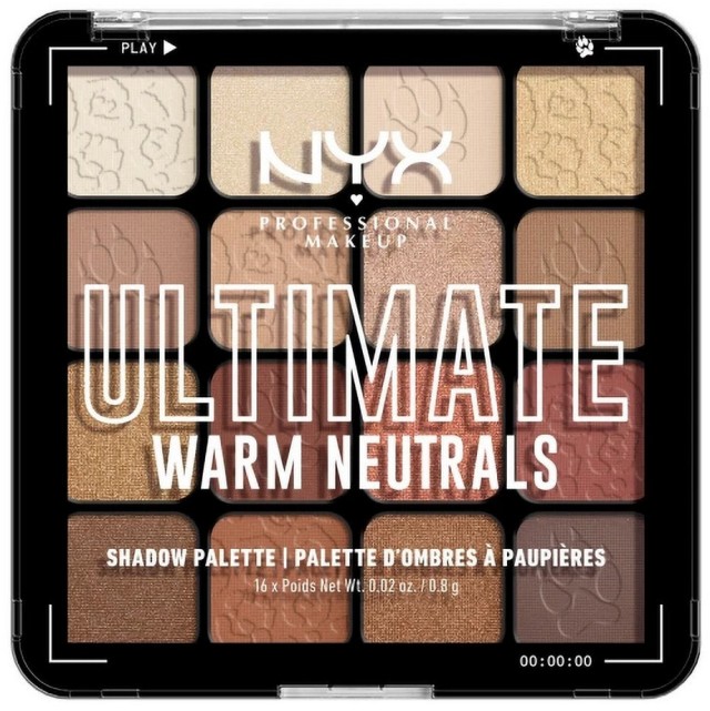 Nyx Professional Makeup Ultimate Warm Neutrals Shadow Palette 1τμχ