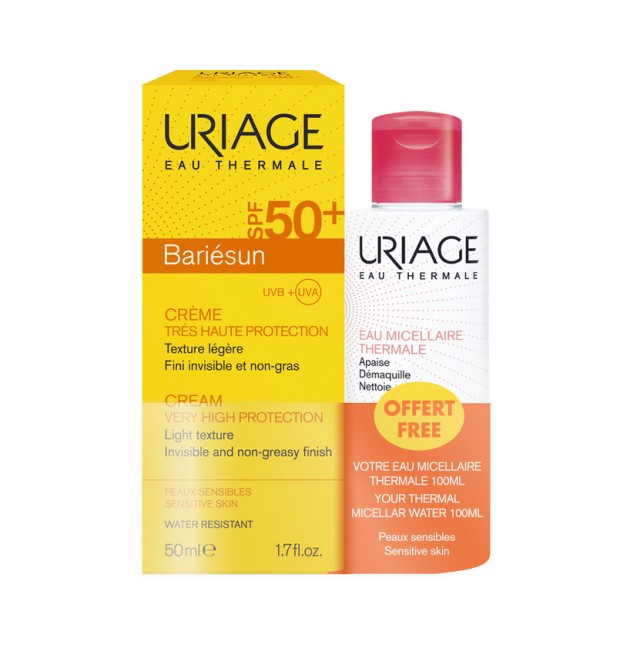 Uriage Set Bariesun Cream SPF50+ 50ml + Δωρό Thermal Micellar Water 100ml