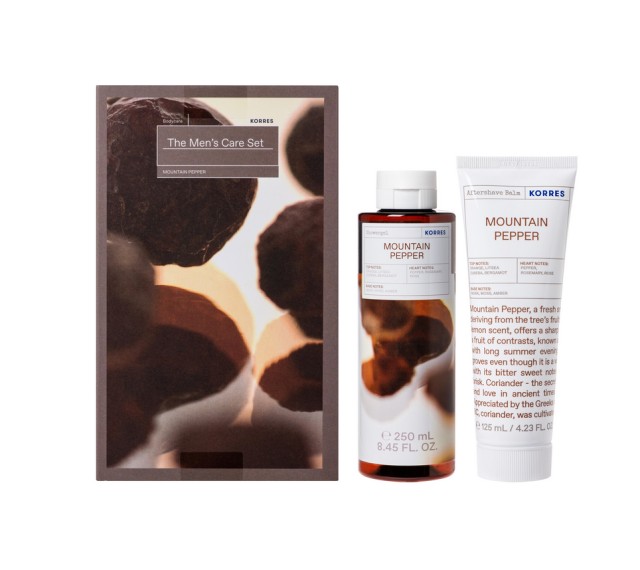 Korres the Fragrance Set Mountain Pepper Showergel 250ml + Mountain Pepper Γαλάκτωμα για Μετά το Ξύρισμα 125ml