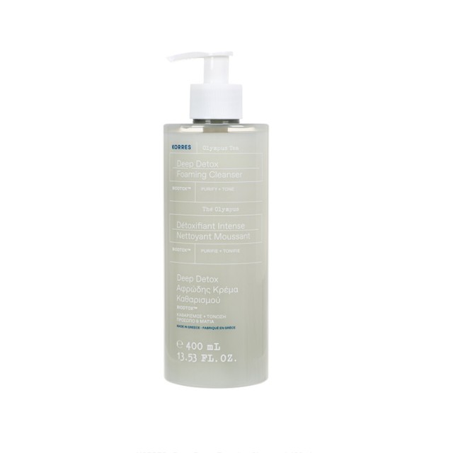 Korres Τσαϊ του Ολύμπου Deep Detox Foaming Cleanser 400ml