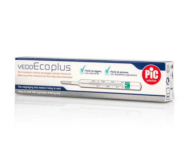 Pic Solution Vedoecoplus Θερμόμετρο Οικολογικό Με Μεγεθυντικό Φακό 1τμχ