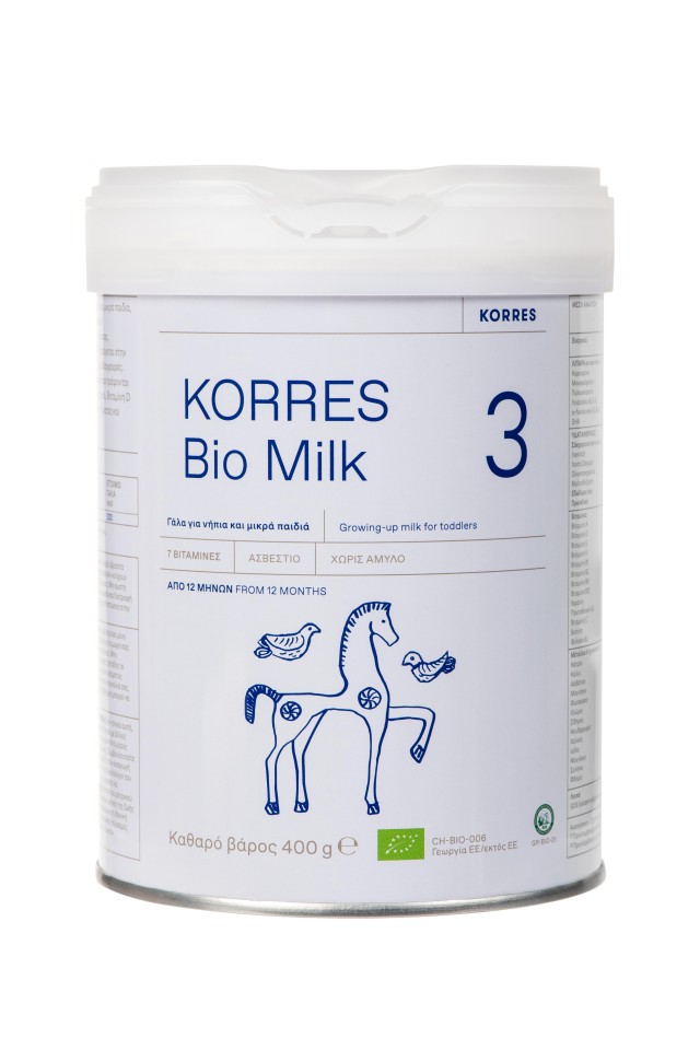 Korres Bio Milk 3 Βιολογικό Αγελαδινό Γάλα για Νήπια και Μικρά Παιδιά από 12 μηνών 400gr