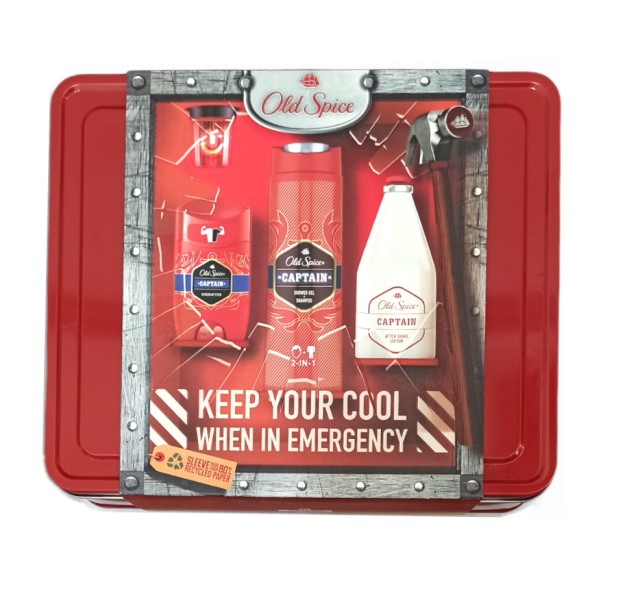 Old Spice Set Captain Deodorant Stick 50ml + Old Spice Captain Shower Gel+Shampoo 250ml + Old Spice Captain After Shave Lotion 100ml