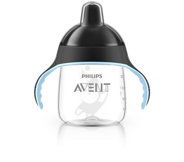 AVENT Κύπελλο με λαβές 260ml (μαύρο) 12M+ SCF753/03