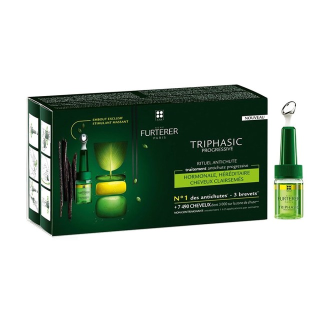 RENE FURTERER TRIPHASIC Progressive Rituel Antichute 8vialsx5,5ml