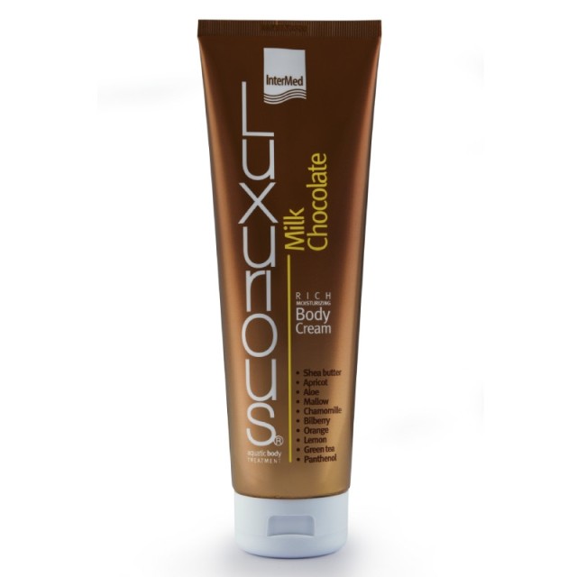 InterMed Luxurious Moisturizing Rich Body Cream Milk Chocolate 300ml