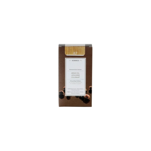Korres Argan Oil Advanced Colorant 8.7 Καραμέλα 50ml