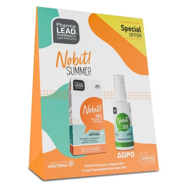 Pharmalead Set Nobit Summer Orange  After Bite Gel για Μετά το Τσίμπημα 30ml & Δώρο Εντομοαπωθητική Lotion Spray 30ml