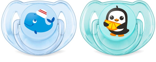 Avent Κλασσικές Πιπίλες Σιλικόνης 6-18m SCF169/37 Sea World για Αγόρι 2τμχ