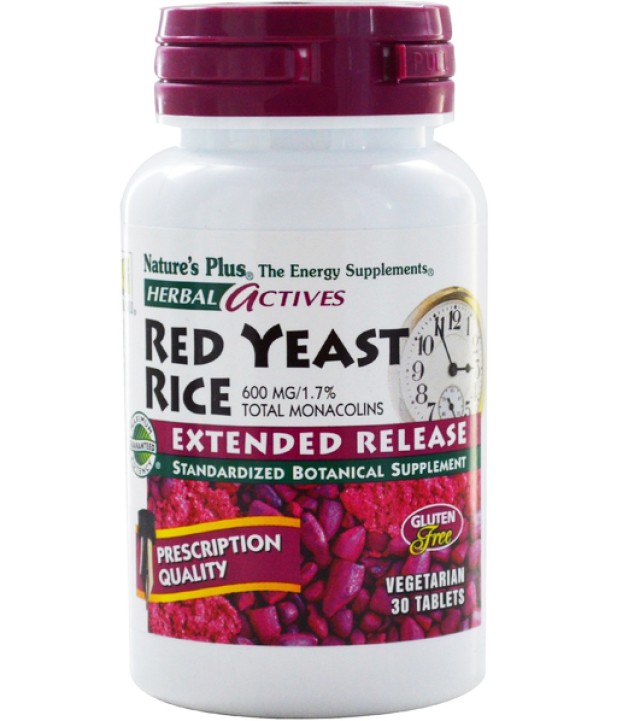 Nature's Plus Extended Red Yeast Rice 600 Mg 30 tabs