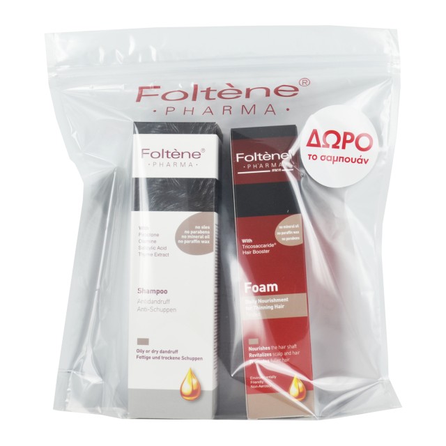 Foltene Pharma Promo Nourishing Foam Men 70ml + Δώρο Foltene Pharma Antidandruff shampoo 200ml