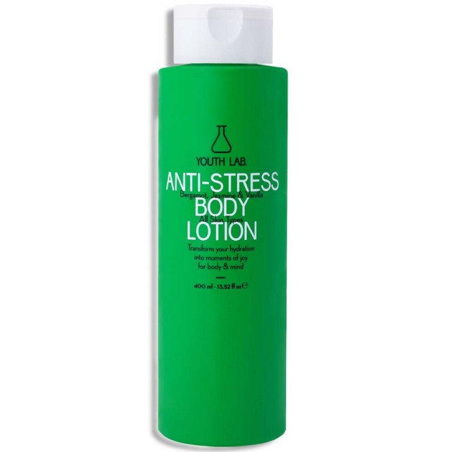 Youth Lab Anti-Stress Body Lotion Γαλάκτωμα Σώματος με Περγαμόντο, Γιασεμί & Βανίλια 400ml