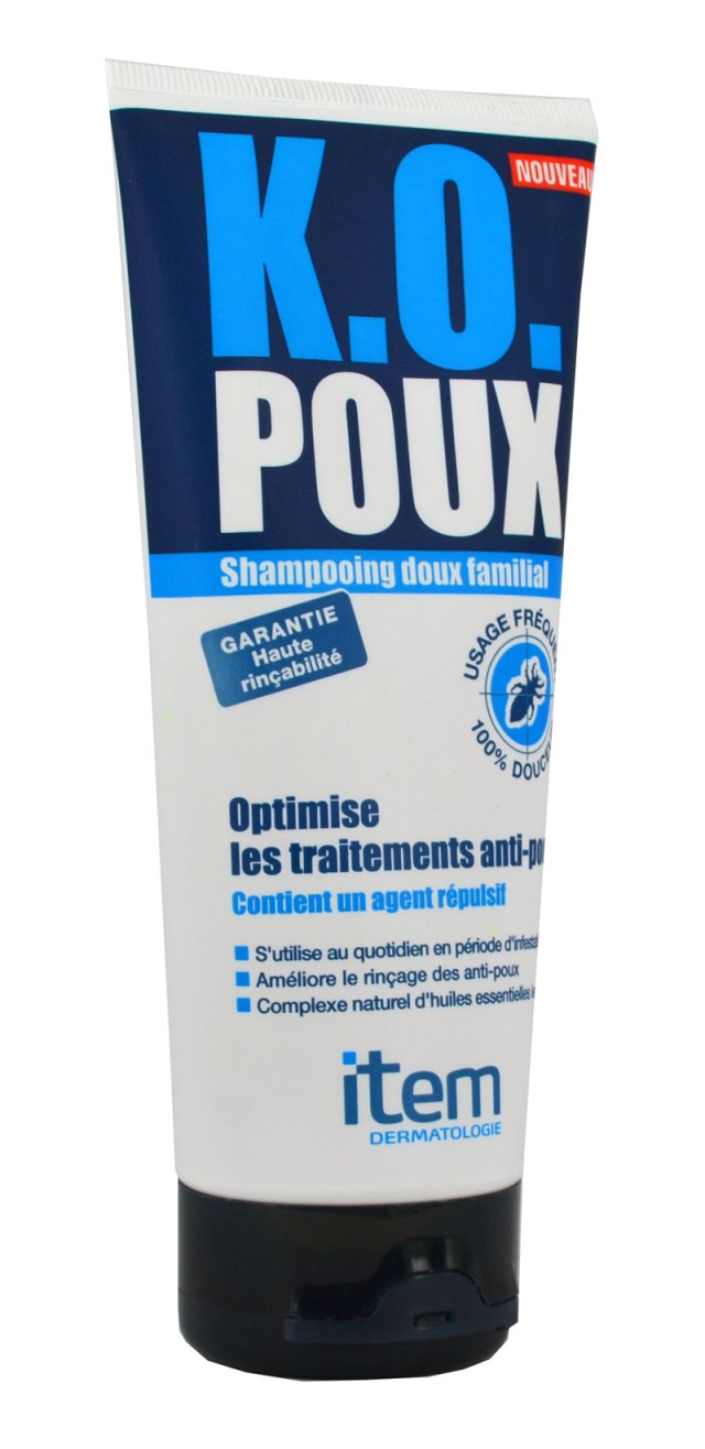 Inpa Item K.O. Poux Shampoo Σαμπουάν για την Καθημερινή Αντιφθειρική προστασία & Υγιεινή Όλης της Οικογένειας σε Περιόδους Έξαρσης των Ψειρών, 200 ml