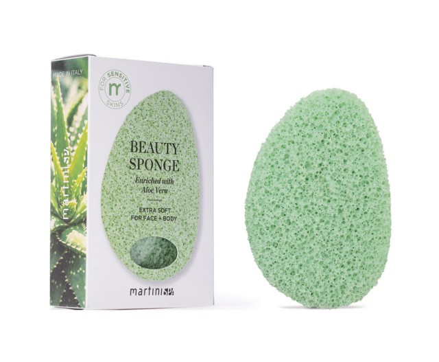 Martini Spa Beauty Sponge Aloe Vera Extra Soft For Face + Body For Sensitive Skins 1τμχ