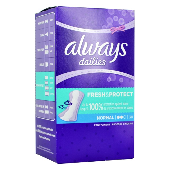 ALWAYS DAILIES FRESH & PROTECT Normal 30τεμ.
