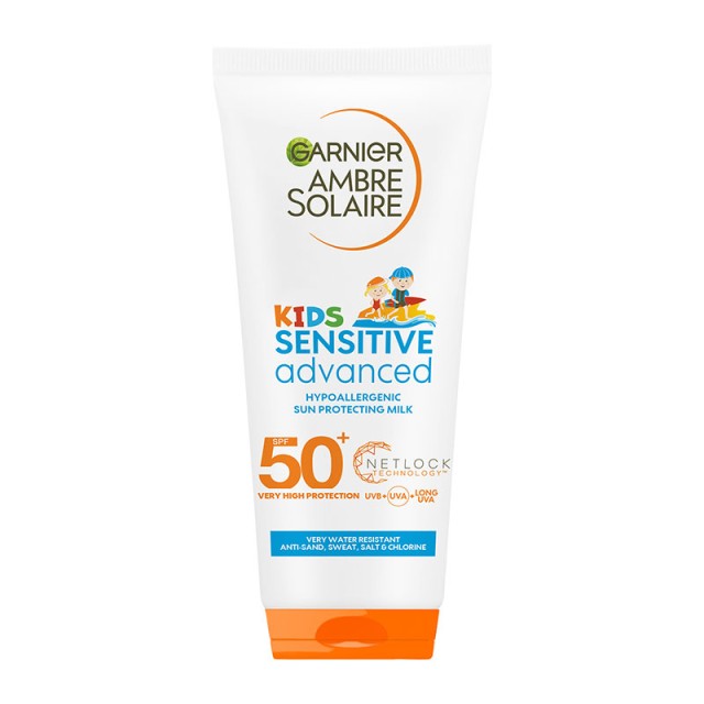 Garnier Ambre Solaire Kids Sensitive Sun Protection Milk SPF50+ Παιδικό Αντηλιακό Γαλάκτωμα 200ml