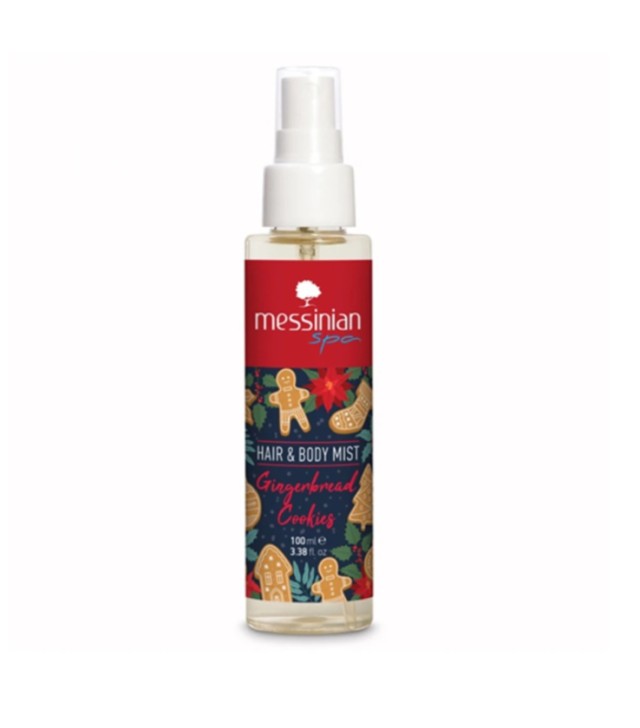 Messinian Spa Gingerbread Cookies Hair & Body Mist Αρωματικό Σπρέι για Μαλλιά & Σώμα 100ml