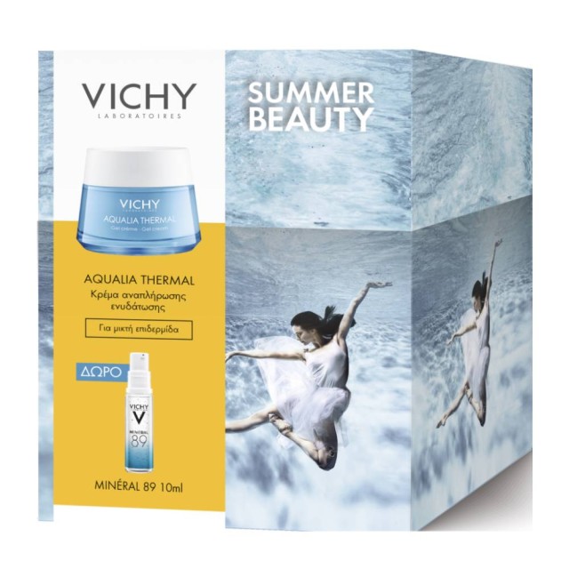Vichy Promo Summer Beauty Aqualia Thermal Gel Cream για Μικτή Επιδερμίδα 50ml + ΔΩΡΟ Mineral 89 10ml