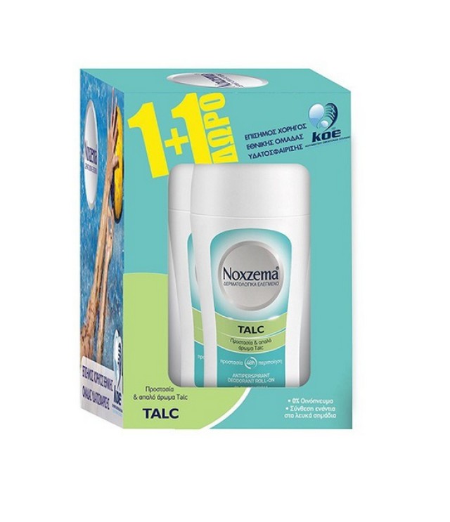 Noxzema Roll-On Talc 50ml 1+1 ΔΩΡΟ