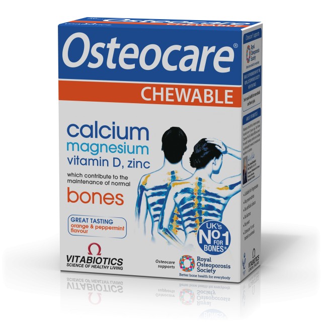 Vitabiotics Osteocare Chewable 30Tabs -Φόρμουλα για υγιή οστά