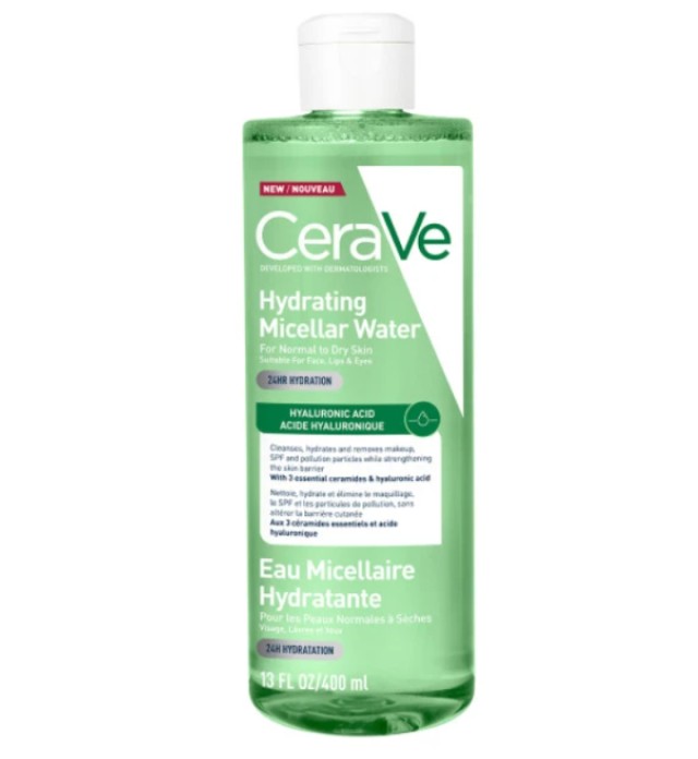 Cerave Hydrating Micellar Water Νερό Καθαρισμού & Ντεμακιγιάζ με 24ωρη Ενυδάτωση & Υαλουρονικό Οξύ 400ml