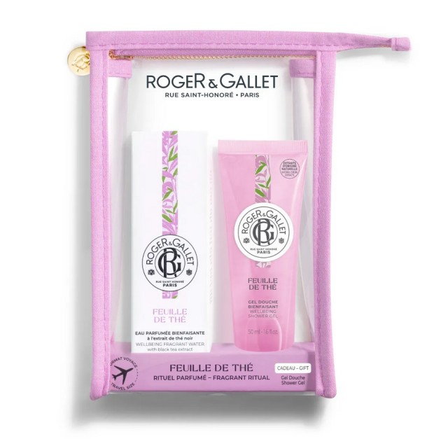Roger & Gallet Set Feuille de The Wellbeing Fragrant Water 30ml & ΔΩΡΟ Roger & Gallet Feuille Shower Gel 50ml