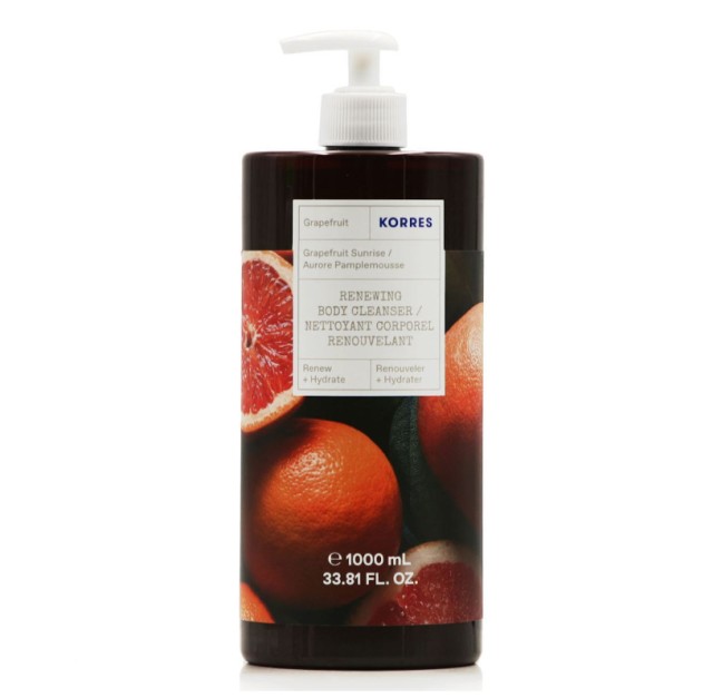 Korres Renewing Body Cleanser Aναζωογονητικό Αφρόλουτρο με Άρωμα Grapefruit 1000ml