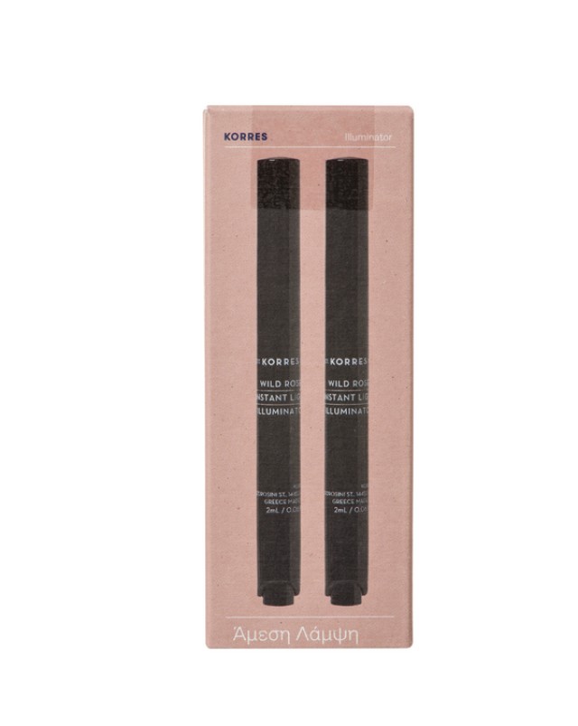 Korres Set Wild Rose Illuminator 2ml 1+1 Δώρο