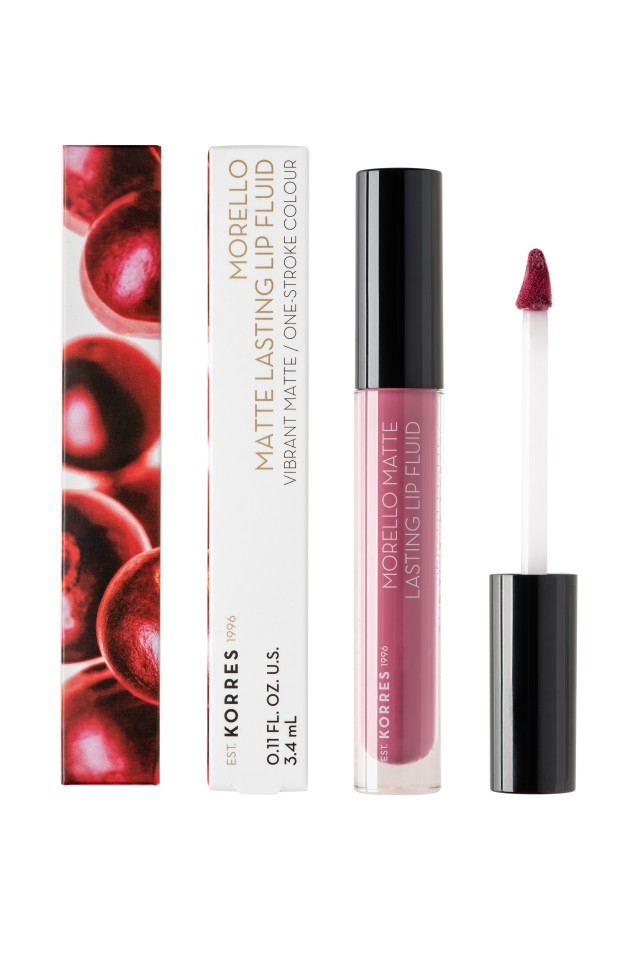 Korres Morello Matte Lasting Lip Fluid 72 Blueberry Popsicle 3,4ml