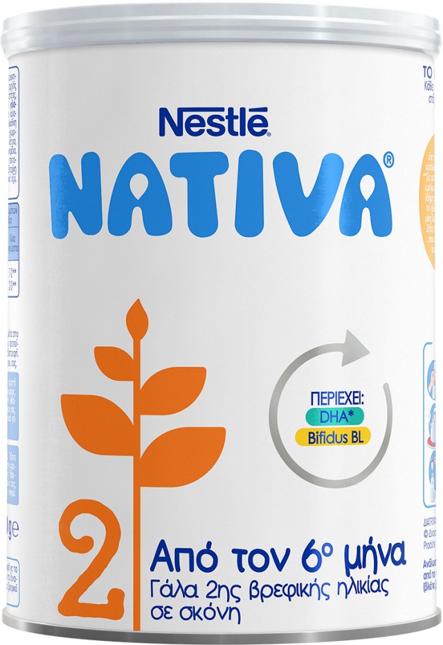 Nestle Nativa 2 Γάλα 2ης Βρεφικής Ηλικίας σε Σκόνη 400gr