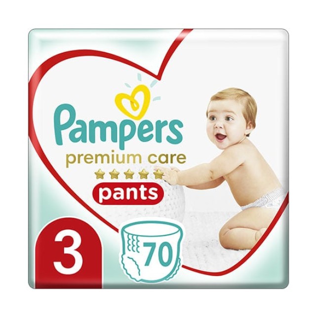 Pampers Premium Care Pants Μέγεθος 3 6-11kg 70 Πάνες-Βρακάκι