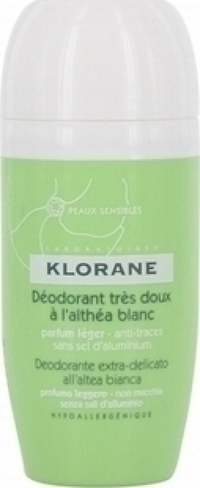 KLORANE Deodorant Tres Doux Roll-On, Αποσμητικό roll-on 40ml