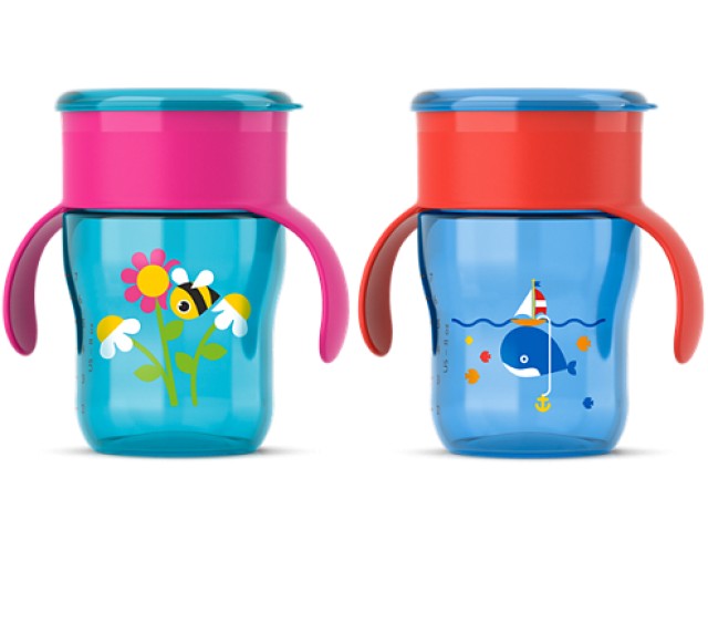 AVENT Kύπελλο Εκμάθησης με λαβές 9m+ 260ml SCF782/20