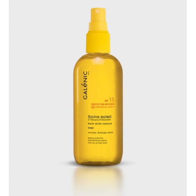 Galénic Soins Soleil Μεταξένιο Έλαιο Σώματος Spf15 150ml