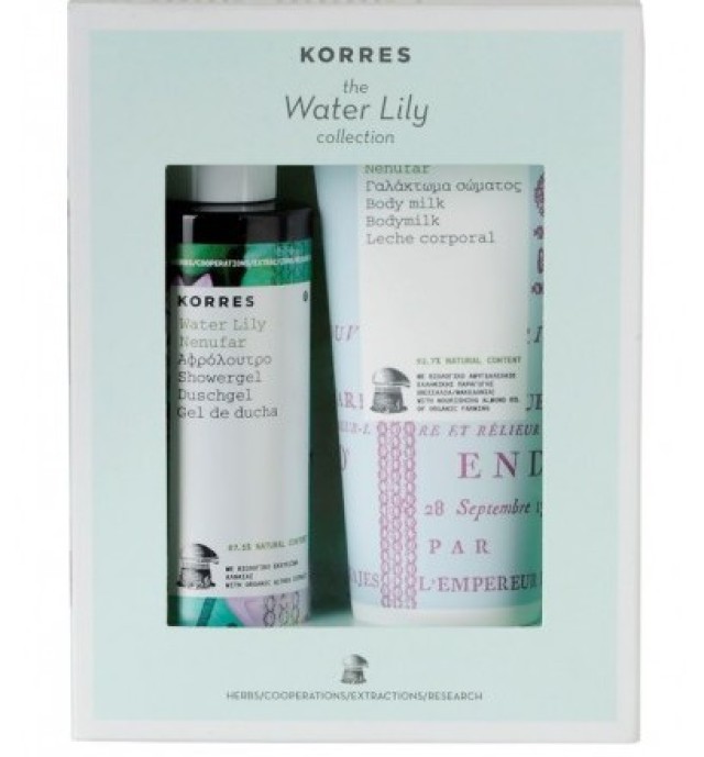KORRES GIFT SET WATER LILY, Σετ με Γαλάκτωμα σώματος 200ML+ Αφρόλουτρο WATER LILY 250ML