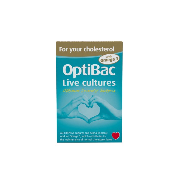 Optibac Probiotics for your Cholesterol 30+30caps