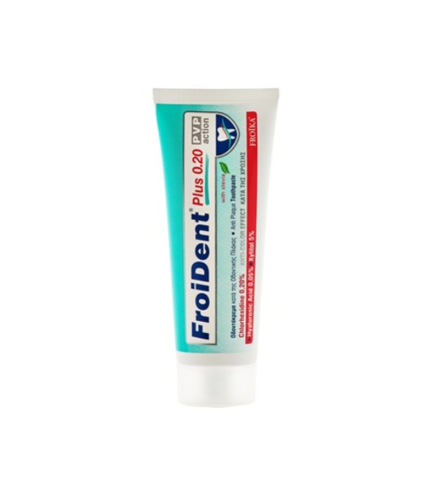 Froika Froident Plus 0.20 PVP Action Toothpaste με Στέβια 75ml